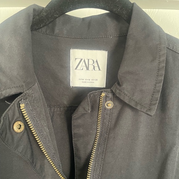 Zara Navy Blue Utility Jumpsuit - Picture 2 of 4